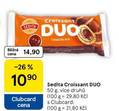 Sedita Croissant DUO, 50 g, více druhů 
