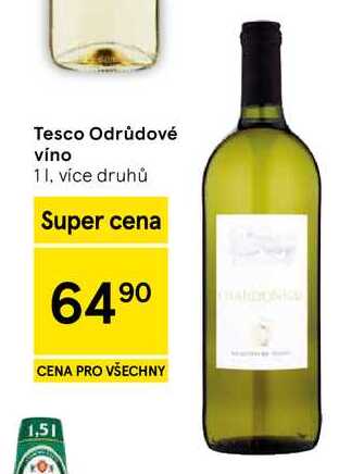 Tesco Odrůdové víno, 1 l, více druhů  