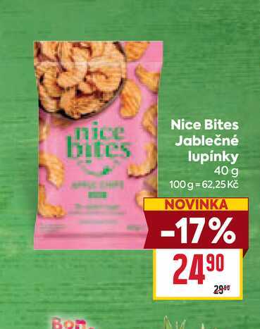 Nice Bites Jablečné lupínky 40 g    