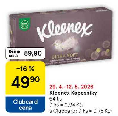 Kleenex Kapesníky, 64 ks 
