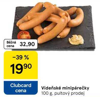 Vídeňské minipárečky, 100 g