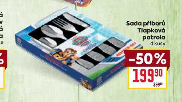 Sada příborů Tlapková patrola 4 kusy 