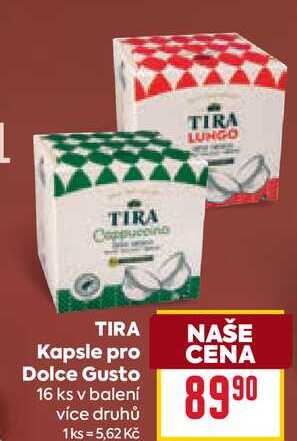 TIRA Kapsle pro Dolce Gusto 16 ks