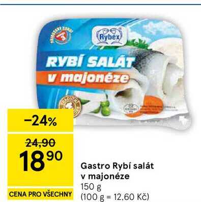 Gastro Rybí salát v majonéze, 150 g 