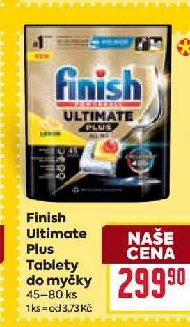 Finish Ultimate PlusTablety do myčky 45-80 ks 