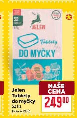 Jelen Tablety do myčky 52 ks