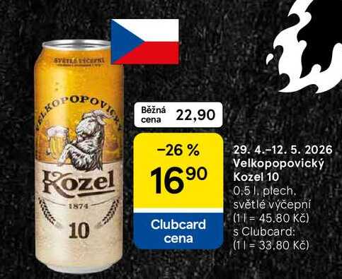 Velkopopovický Kozel 10, 0.5 l