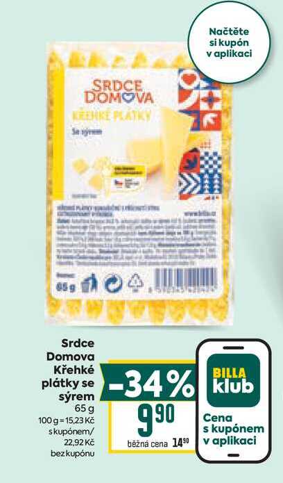 Srdce Domova Křehké plátky se sýrem 65 g