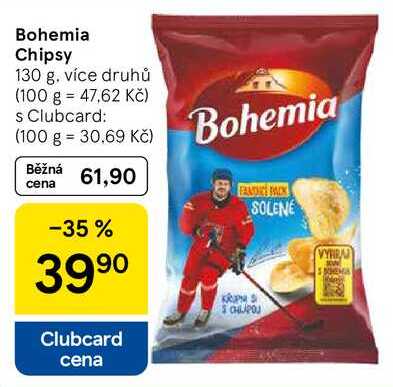 Bohemia Chipsy, 130 g, více druhů 