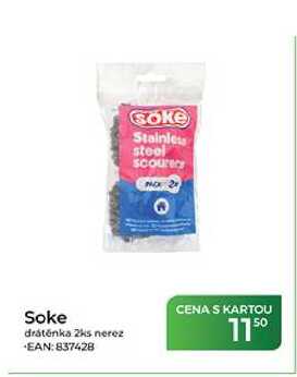 Soke drátěnka 2ks nerez  