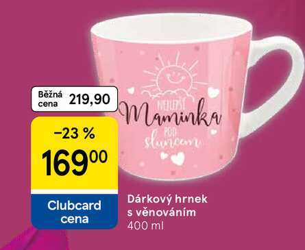 Dárkový hrnek s věnováním, 400 ml 