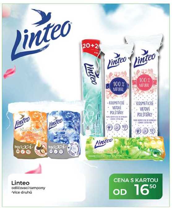 Linteo odličovací tampony  