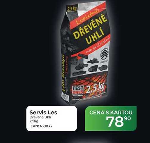 Servis Les Dřevěné Uhlí 2,5kg 