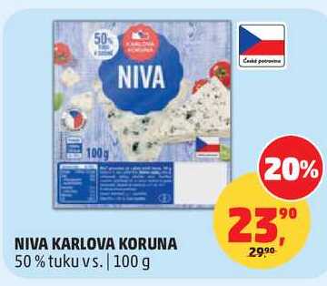 NIVA KARLOVA KORUNA 50% tuku vs., 100 g  