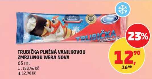 TRUBIČKA PLNĚNÁ VANILKOVOU ZMRZLINOU WERA NOVA, 65 ml 