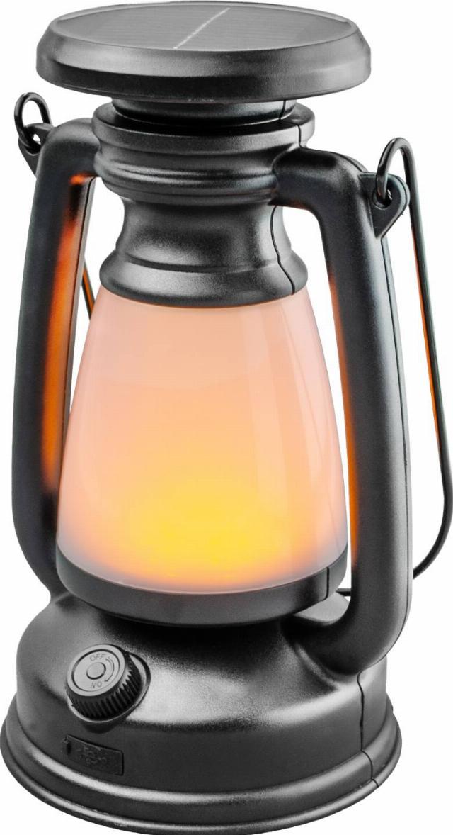 Solární kempingová lampa rozměry: 13 × 11,7 × 21 cm