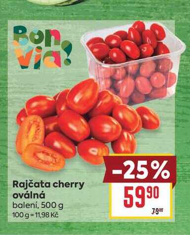 Bon Rajčata cherry oválná balení, 500 g 