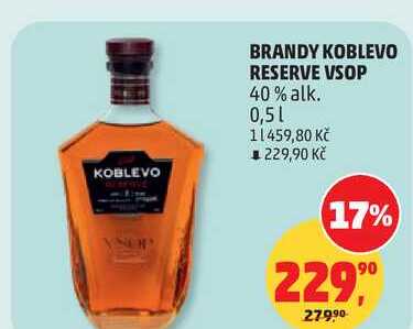 BRANDY KOBLEVO RESERVE VSOP 40% alk., 0,5 l