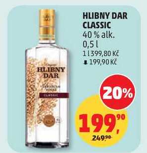 HLIBNY DAR CLASSIC 40% alk., 0,5 l