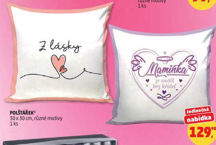 POLŠTÁŘEK, 30 x 30 cm, různé motivy, 1 ks  