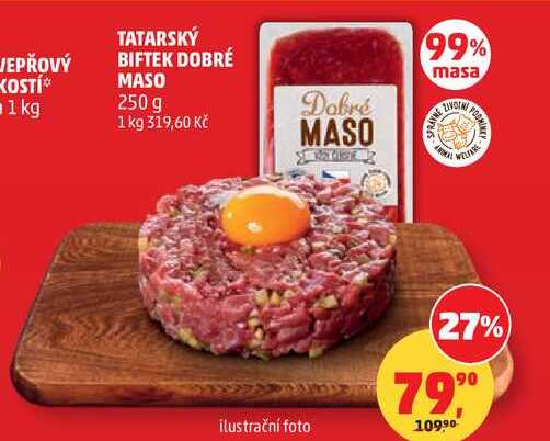 TATARSKÝ BIFTEK DOBRÉ MASO, 250 g 
