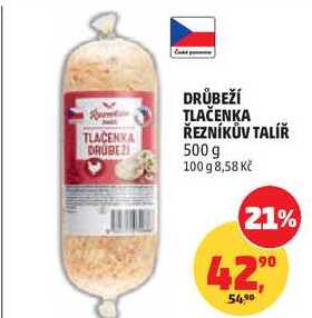 DRŮBEŽÍ TLAČENKA ŘEZNÍKŮV TALÍŘ, 500 g  