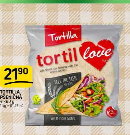 TORTILLA PŠENIČNÁ 4×60 g