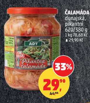 ČALAMÁDA dunajská, pikantní, 620/380 g