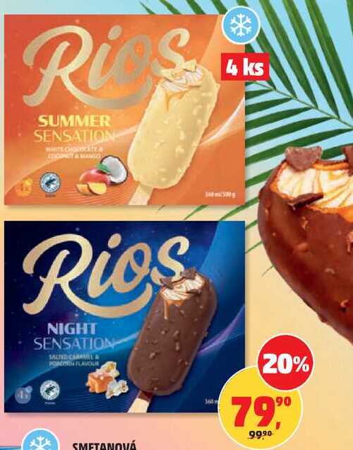 ZMRZLINA SUPPER, NIGHT SENSATION RIOS, 4 X 90 ml 