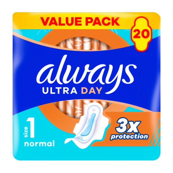 Always Ultra Normal plus hygienické vložky