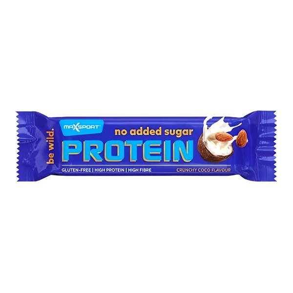 Max Sport  Proteinová tyčinka s kokosem a mandlemi v mléčné čokoládě se sladidlem