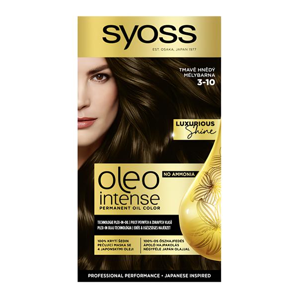 Syoss Oleo Intense Permanentní barva na vlasy 3-10 Tmavě hnědá