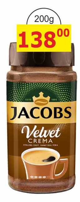 Jacobs Velvet Crema Rozpustná káva 200g