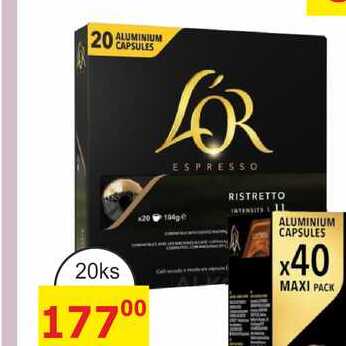 L´OR kapsle do kávovaru 20ks