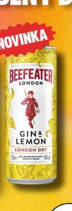 BEEFEATER LONDON GIN & LEMON 0,25l plechovka