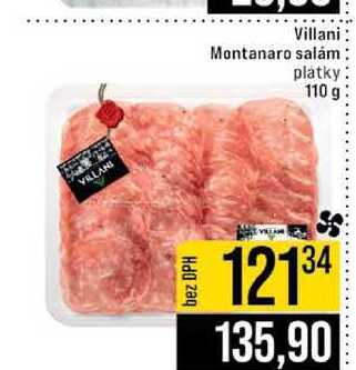 Villani Montanaro salám platky 110 g 