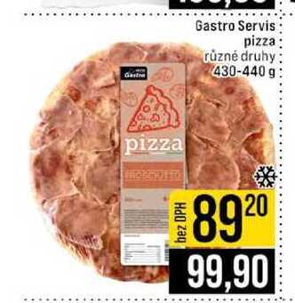 Gastro Servis pizza různé druhy 430-440 g