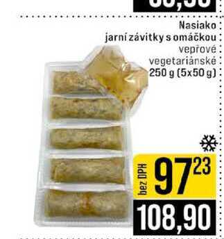 Nasiako jarní závitky s omáčkou vepřové vegetariánské 250 g 5x50 g