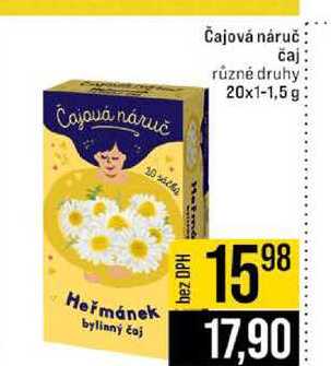 Čajová náruč čaj různé druhy 20x1-1,5 g