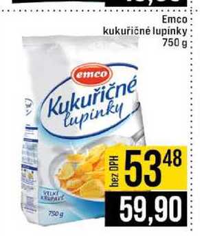 Emco kukuřičné lupínky 750 g