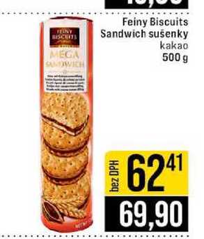 Feiny Biscuits Sandwich sušenky kakao 500 g 