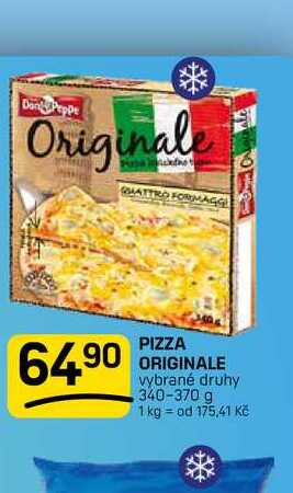 PIZZA ORIGINALE vybrané druhy 340-370 g 
