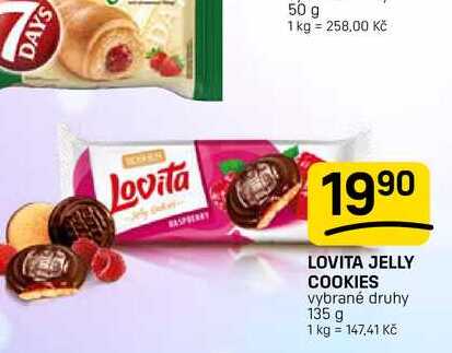 LOVITA JELLY COOKIES vybrané druhy 135 g 