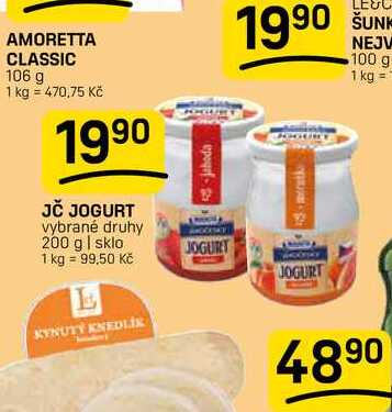 JČ JOGURT vybrané druhy 200 g