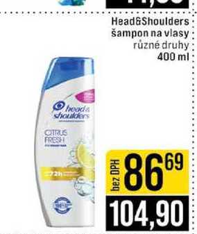 Head&Shoulders šampon na vlasy různé druhy 400 ml 