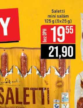 Saletti mini salám 125 g 5x25g