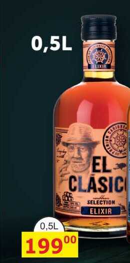 El Clásico Elixír 0,5l 30%