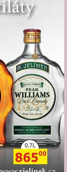 R. JELÍNEK Hruškovice Williams Kosher 0,7l 42%