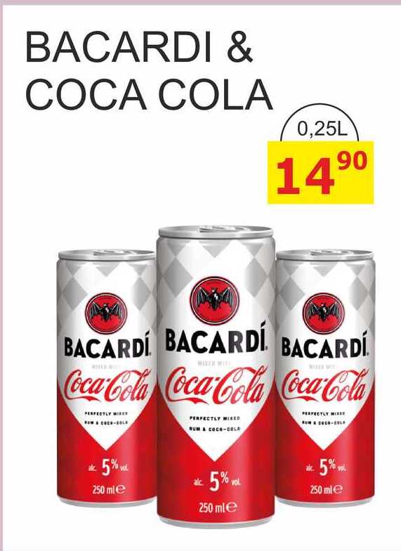 BACARDI & COCA COLA 0,25L 