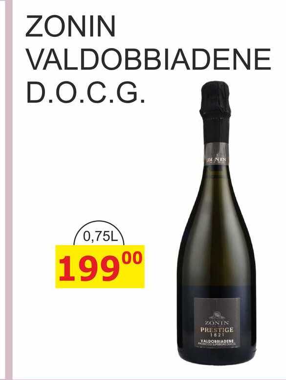 ZONIN VALDOBBIADENE D.O.C.G. 0,75L 